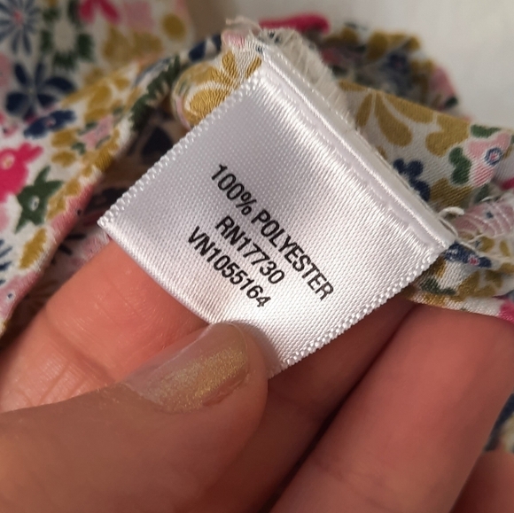 Liberty of London X Target Sleeveless Floral Top Ruffled S - Picture 6 of 6